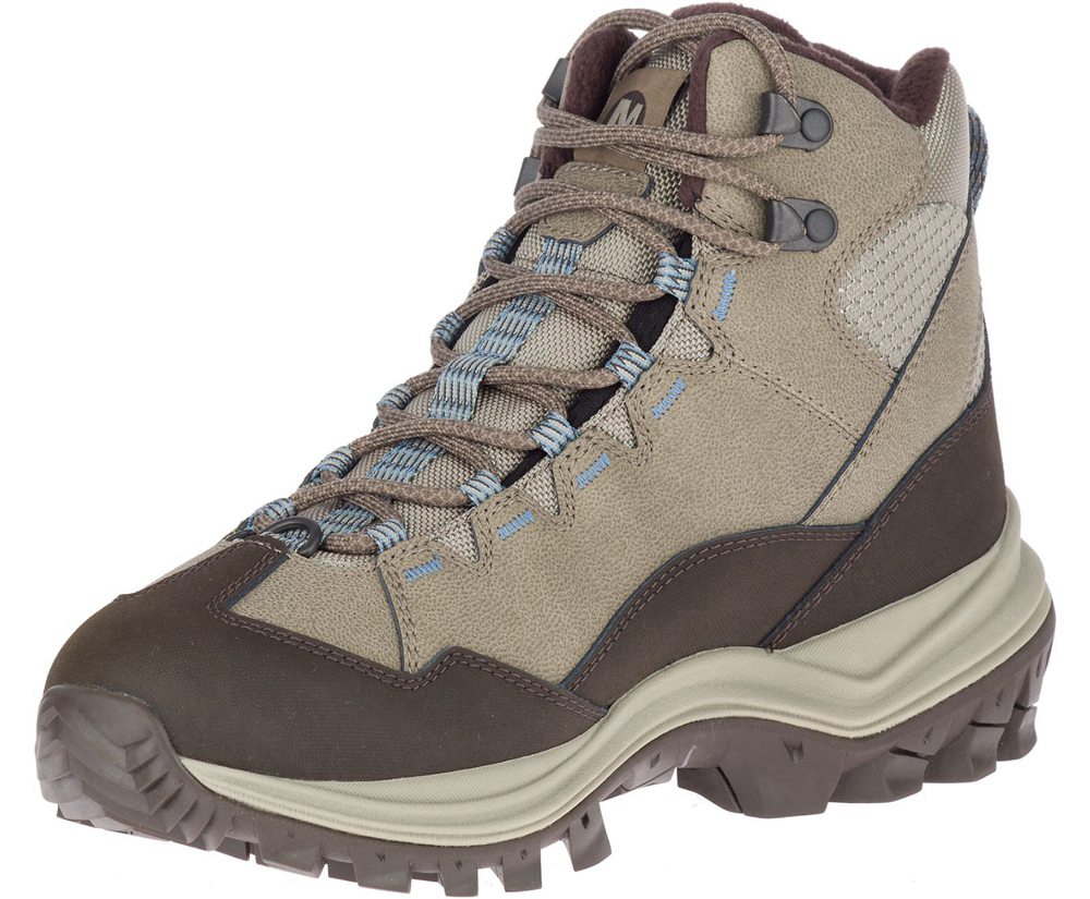 Merrell Boots Grey - Thermo Chill Mid Waterproof - Womens 39IDRVQPC